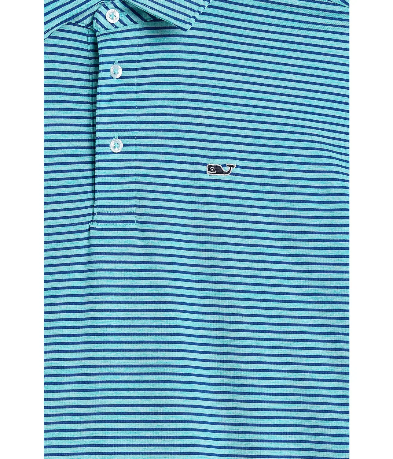 Поло Bradley Stripe Sankaty (для малышей/детей постарше) Vineyard Vines Kids, Turqs Cationic/Yacht — фото 3