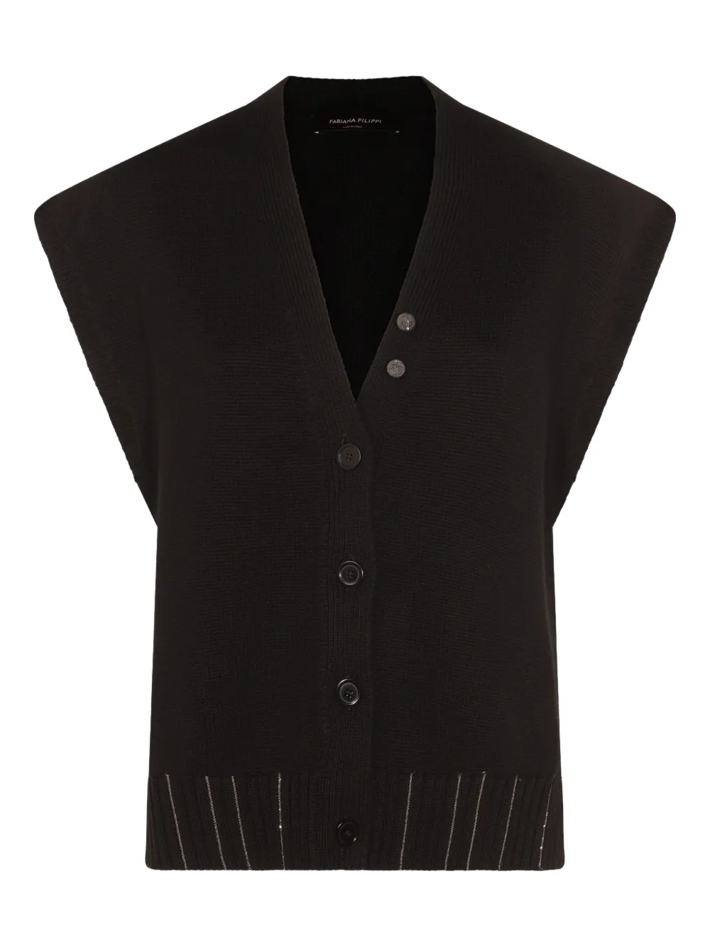 

Кардиган с декоративными пуговицами Fabiana Filippi, черный