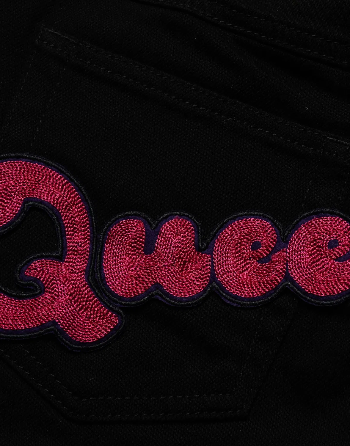 Женские джинсы с вышивкой Queen Skinny Jeans Dolce & Gabbana, Black