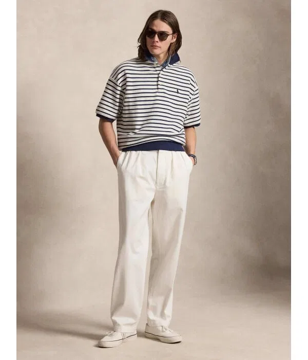 Мужской свитер Relaxed Fit Polo Ralph Lauren, белый — фото 2