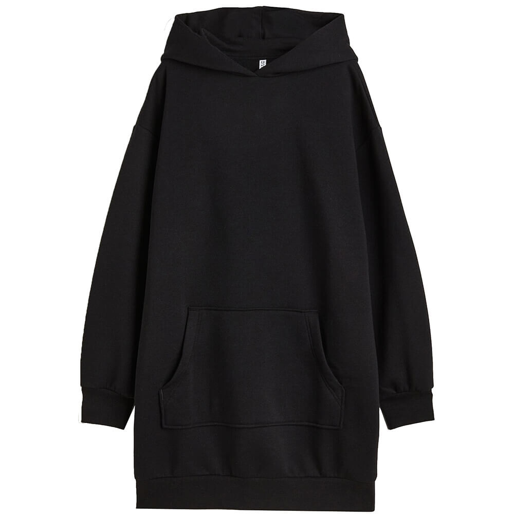 

Спортивное платье с капюшоном H&M, черный