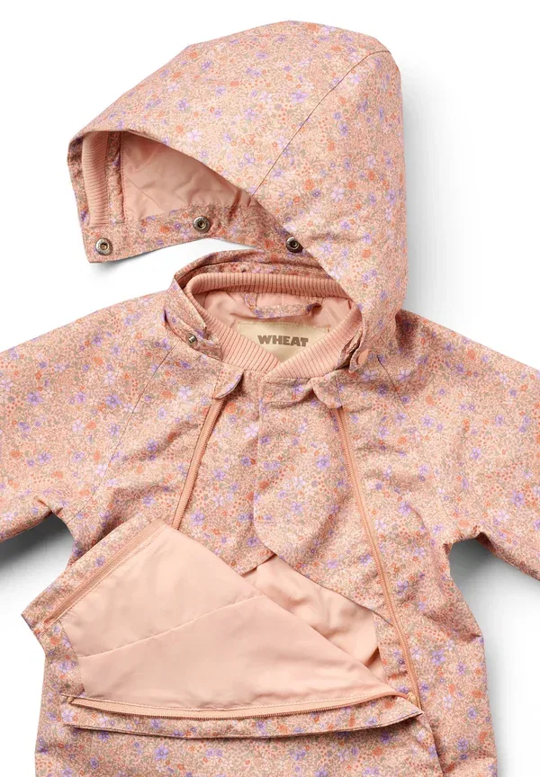Дождевик с быстросохнущей тканью Outdooran olly tech, Wheat, Rose Sorbet Flowers, розовый — фото 3