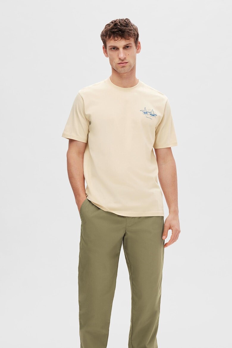 

Футболка из органического хлопка Selected Homme, оранжевый
