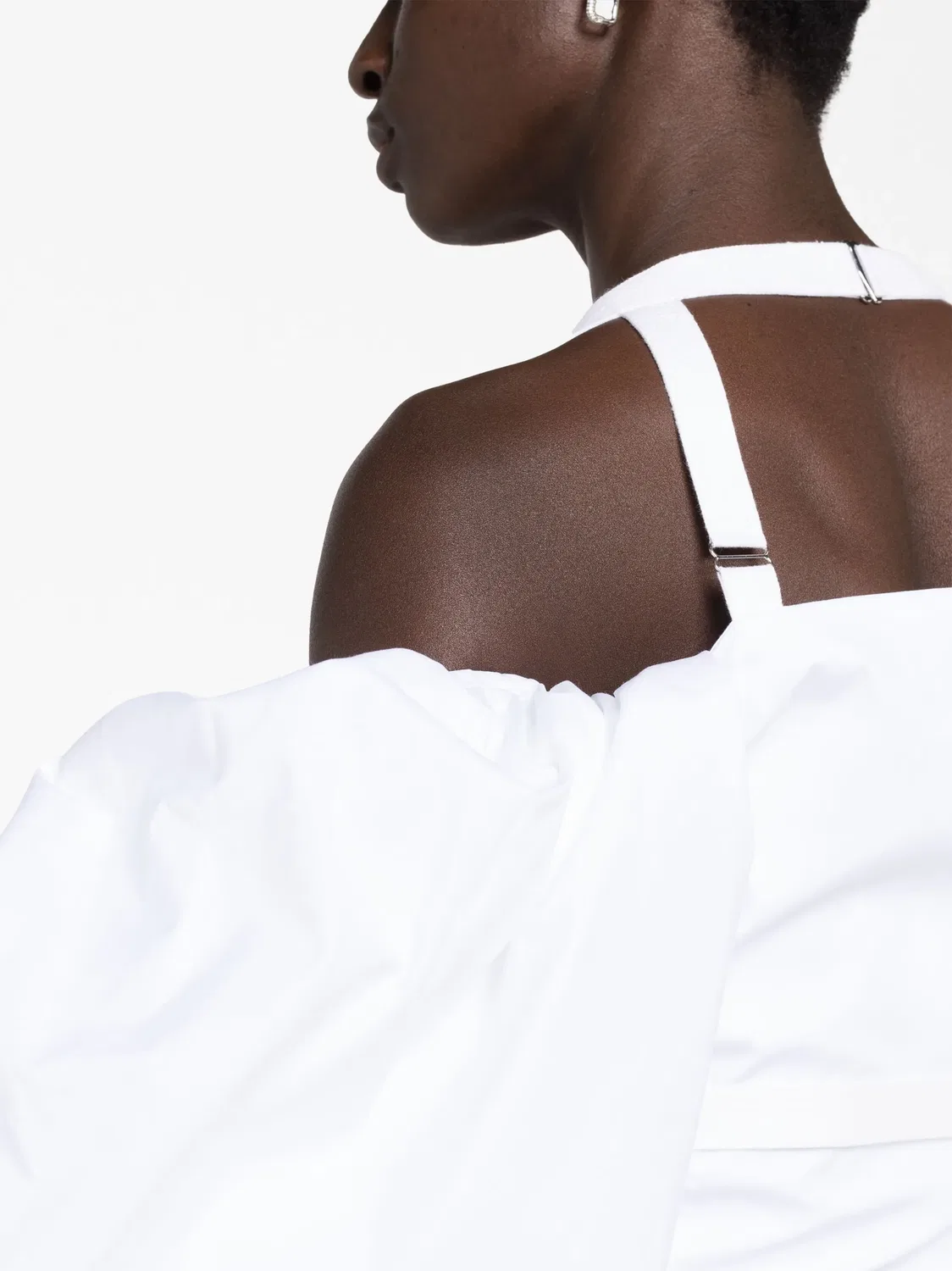 Блузка с холодными плечами Jacquemus, белый — фото 2