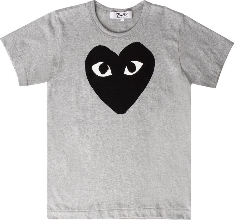 

Футболка Comme des Garçons Short-Sleeve Play T-Shirt With Black Heart 'Grey', серый