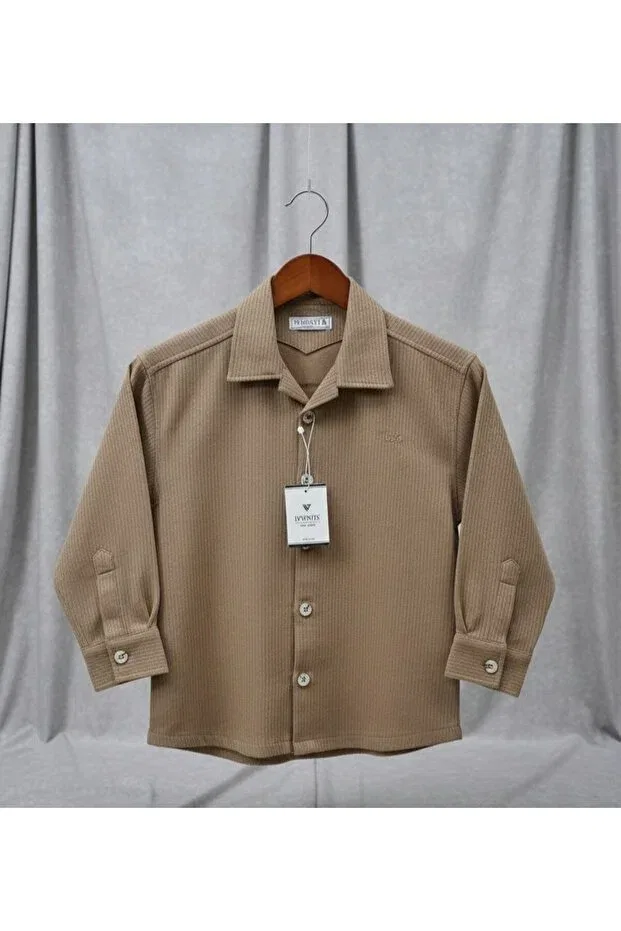 Детская рубашка для мальчиков из вельвета Ivven'S, Brown