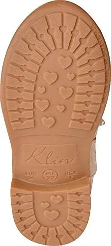 Детские сапоги для девочек с принтом Hearts KIDKLICK FUN FASHION, Gold — фото 4
