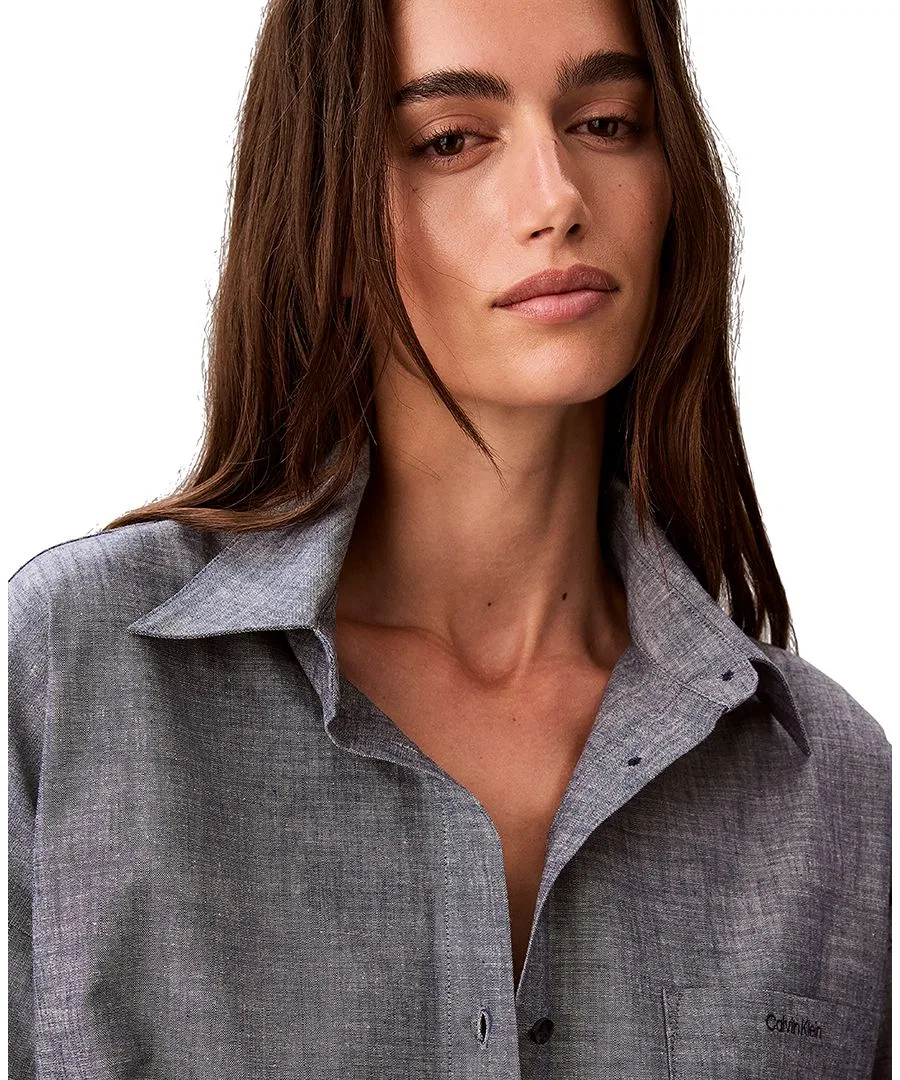 Ночная рубашка Calvin Klein, Indigo — фото 4