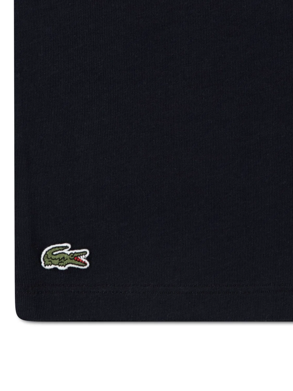 Футболка с принтом Lacoste Black Tennis Ringer, черный — фото 4