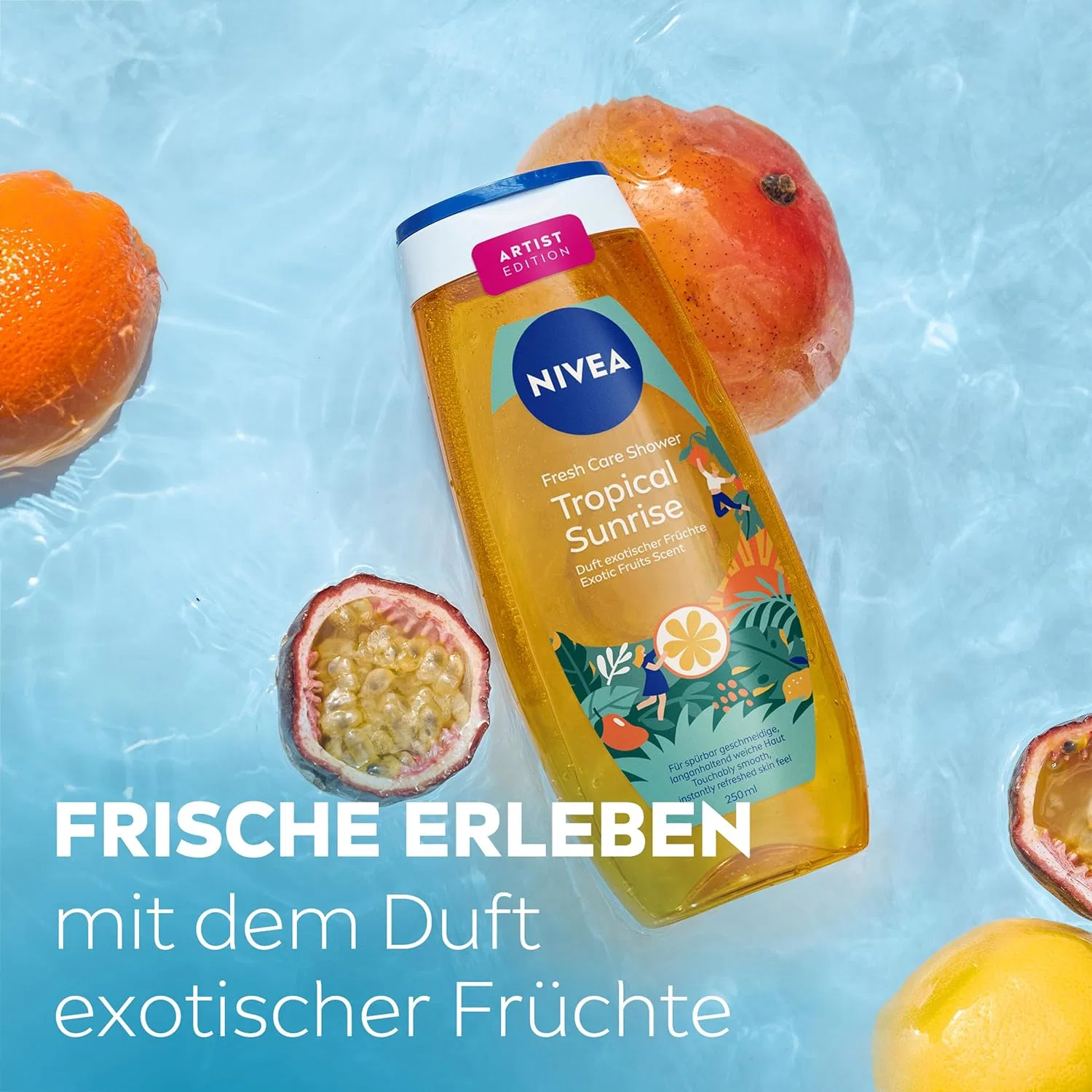 Гель для душа Shower Gel, Tropical Sunrise, NIVEA, 250 мл — фото 4
