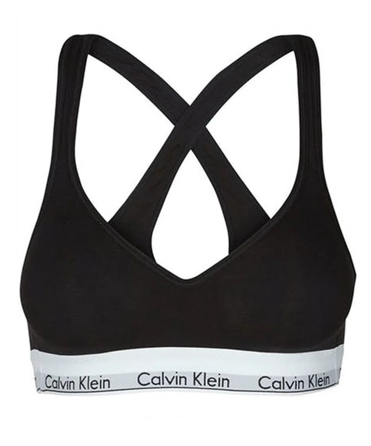 Женский бюстгальтер-бралетт без косточек с хлопком Calvin Klein, Black