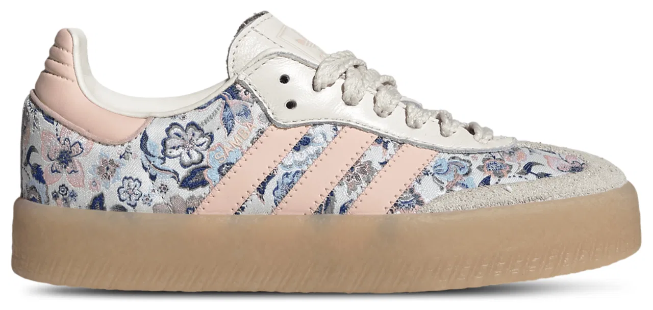 Кроссовки для мальчиков Sambae Adidas Originals x Liberty London, цвет Off White/Blush Pink