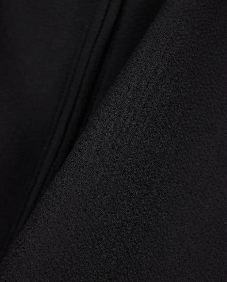 Мужская куртка-бомбер из сейрсакера с капюшоном Emporio Armani, Negro — фото 3