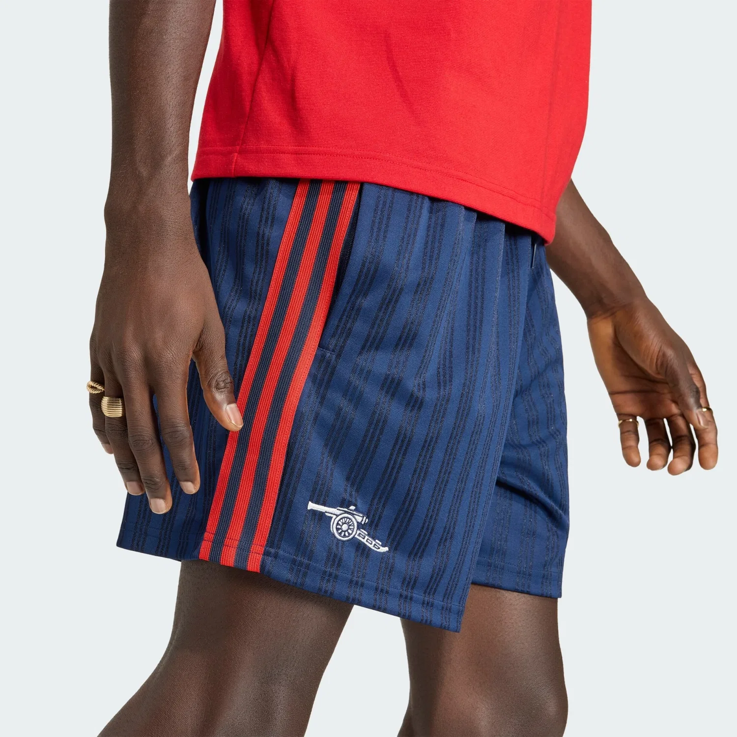Спортивные шорты Adidas Performance свободного кроя Arsenal FC Originals в темно-синем цвете — фото 4