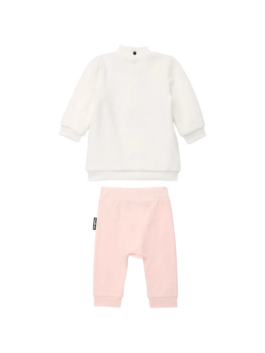 Комплект из платья и легинсов с вышивкой Ikon Choupette Karl Lagerfeld Kids, белый — фото 2