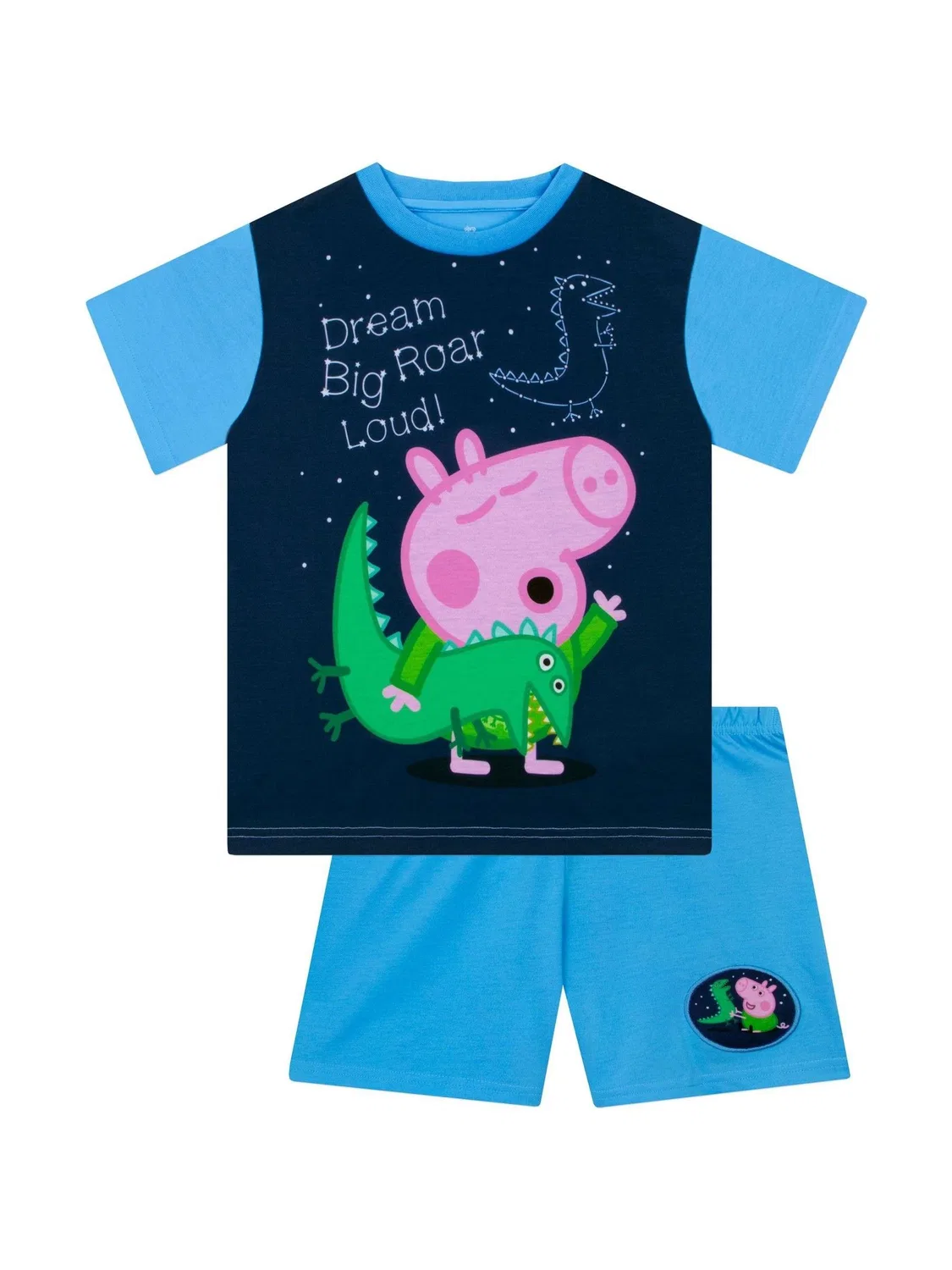 Пижама с персонажем George Pig, короткий рукав Character, синий