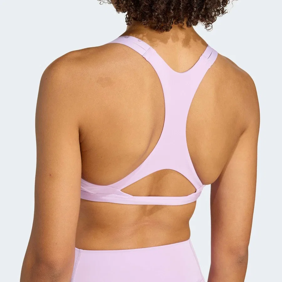 Спортивный бюстгальтер Aeroimpact Luxe Training Light-Support adidas, Фиолетовый — фото 4