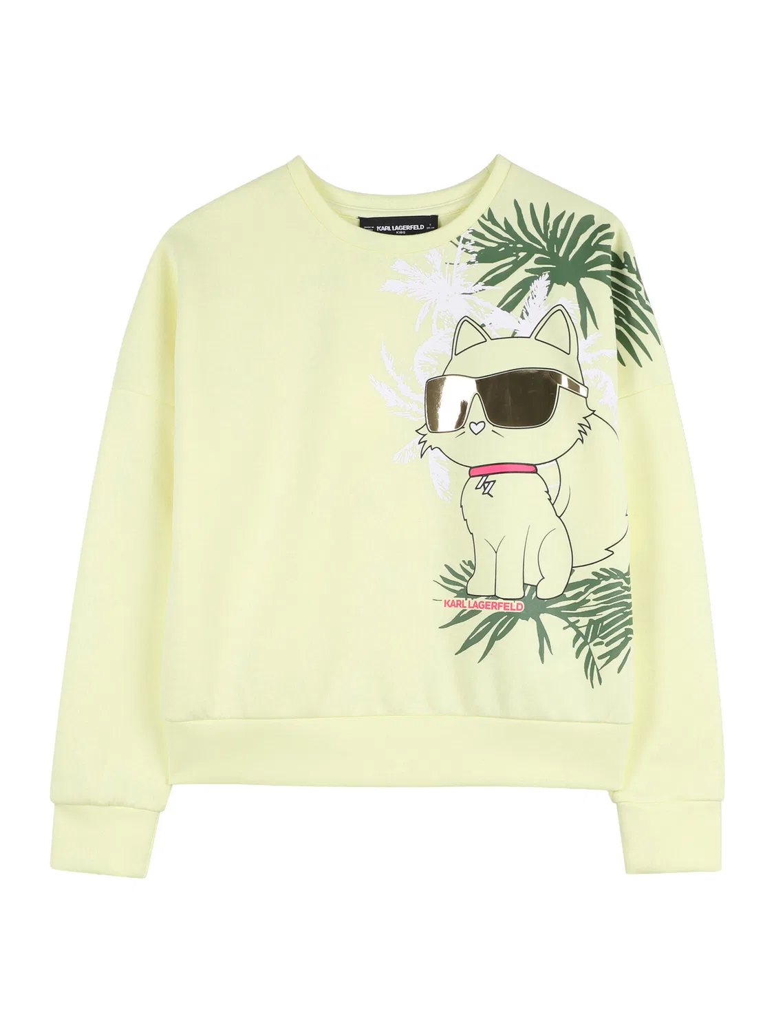 Толстовка стандартного кроя для девочки Karl Lagerfeld Kids, желтый