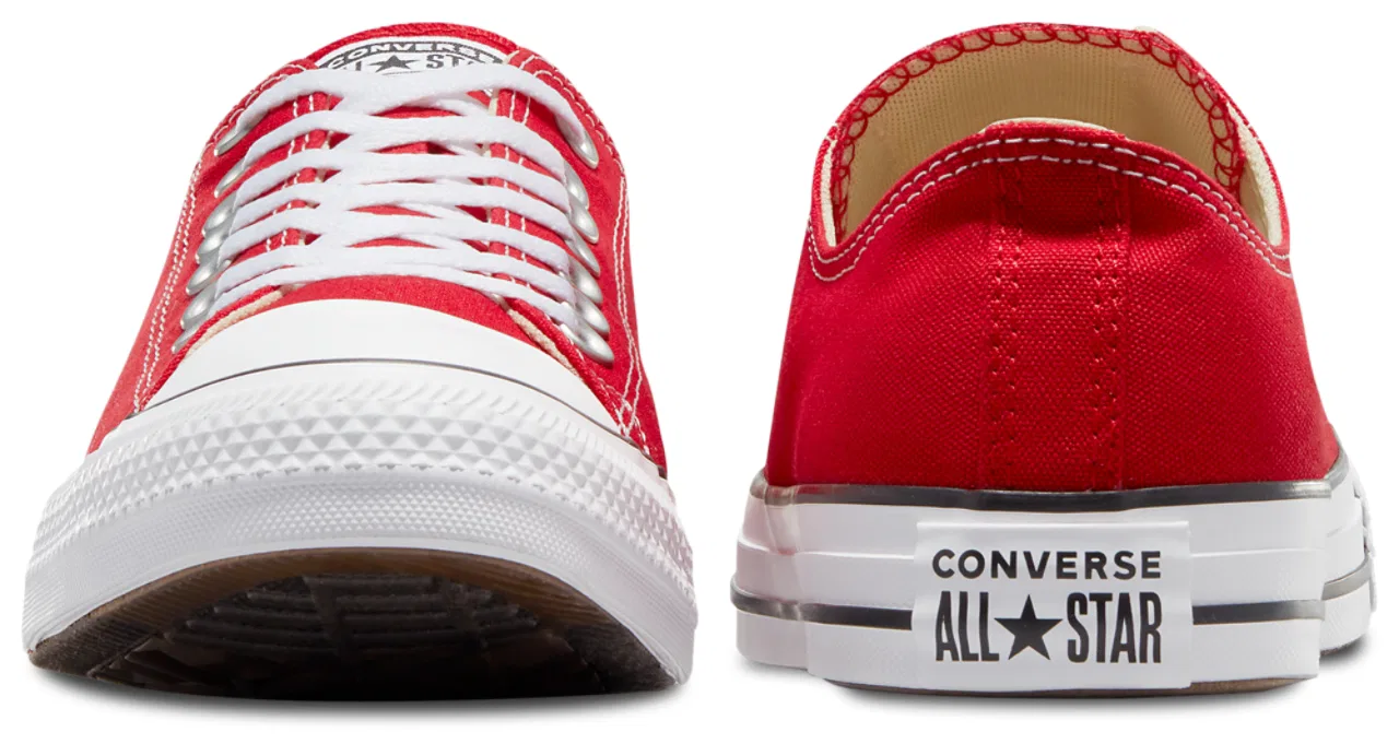 Кроссовки для мальчиков All Star Low Top Converse, красный/белый — фото 4