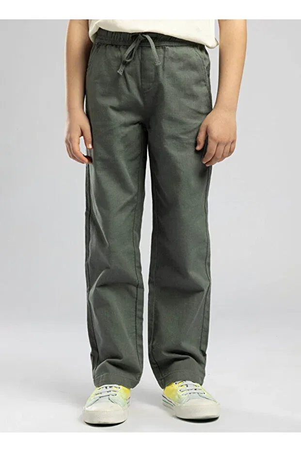 Детские брюки для мальчиков однотонные Lee Cooper, Khaki — фото 3
