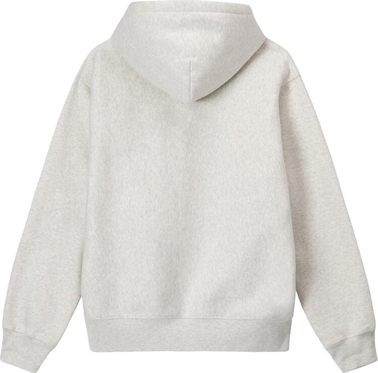 Худи Stussy 8 Ball Embroidered Hoodie 'Ash Heather', серый — фото 3