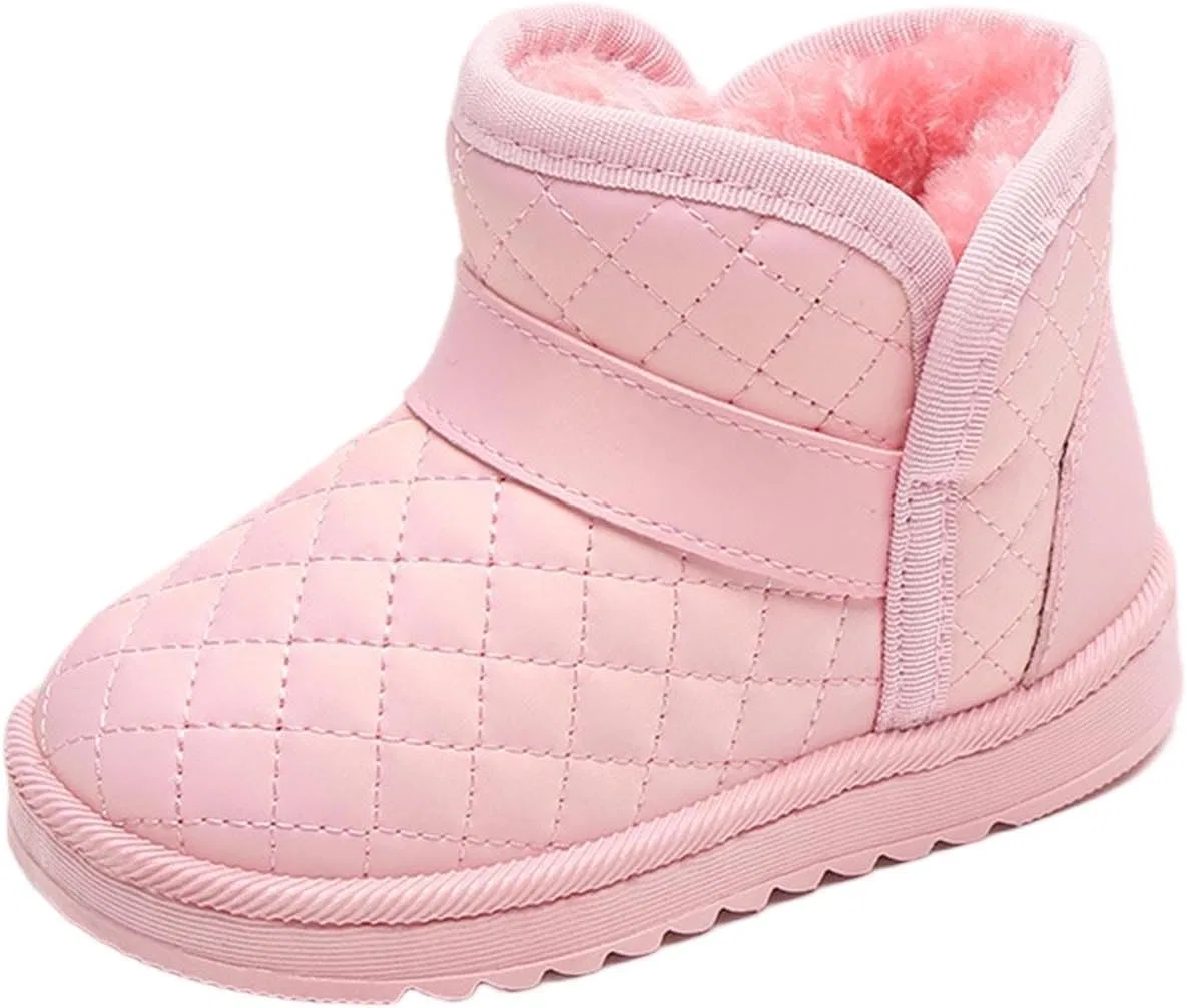 Детские зимние ботинки для девочек на меху Zzalalana, Pink