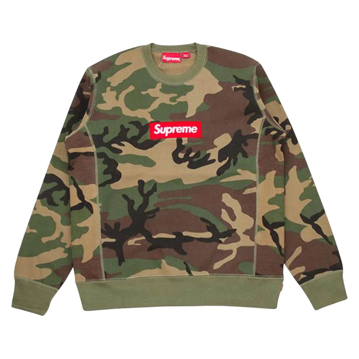 

Свитшот Supreme Box Logo, хаки