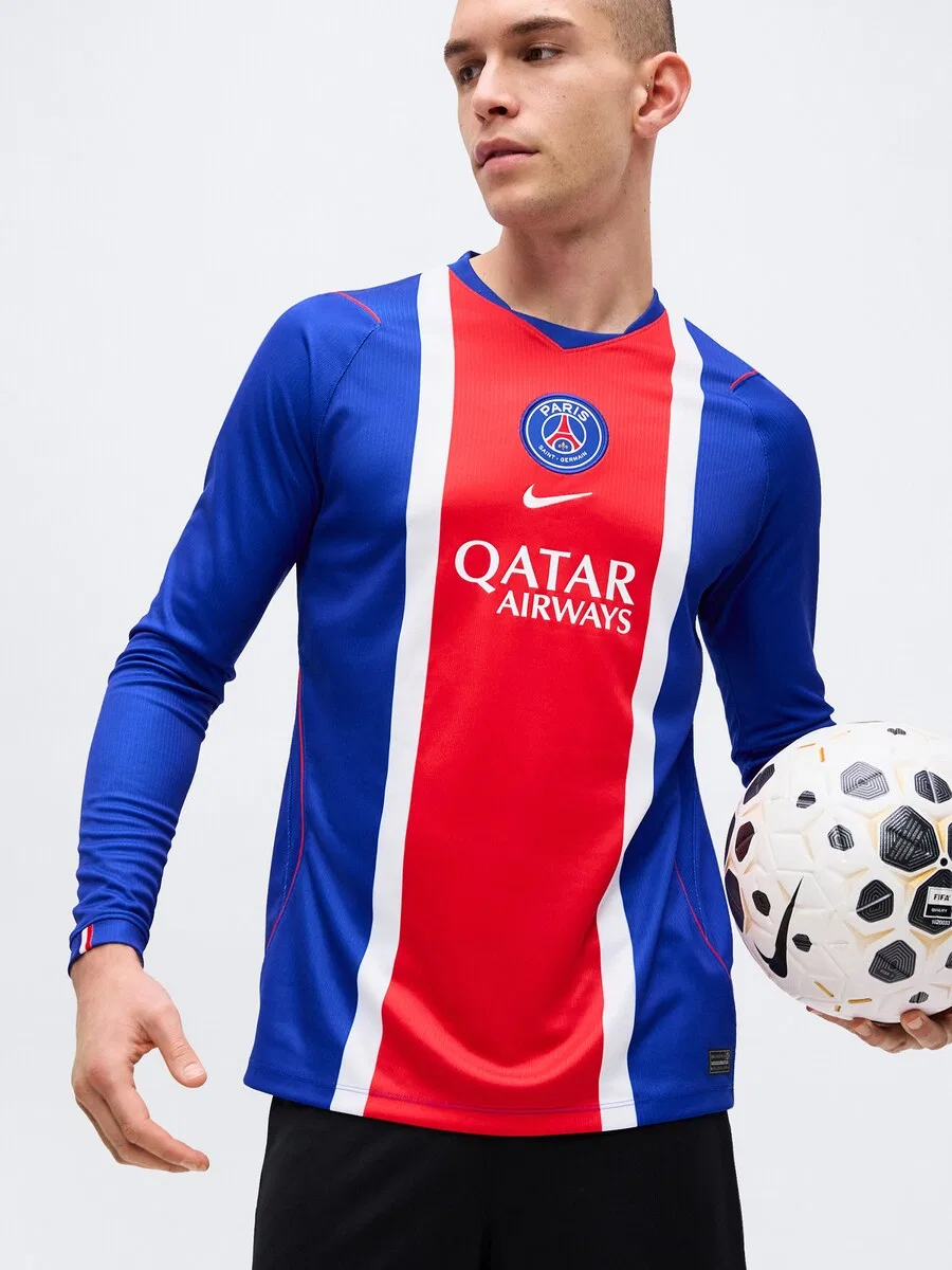 Футболка NIKE Performance 'PSG STAD HM' королевского синего цвета — фото 4