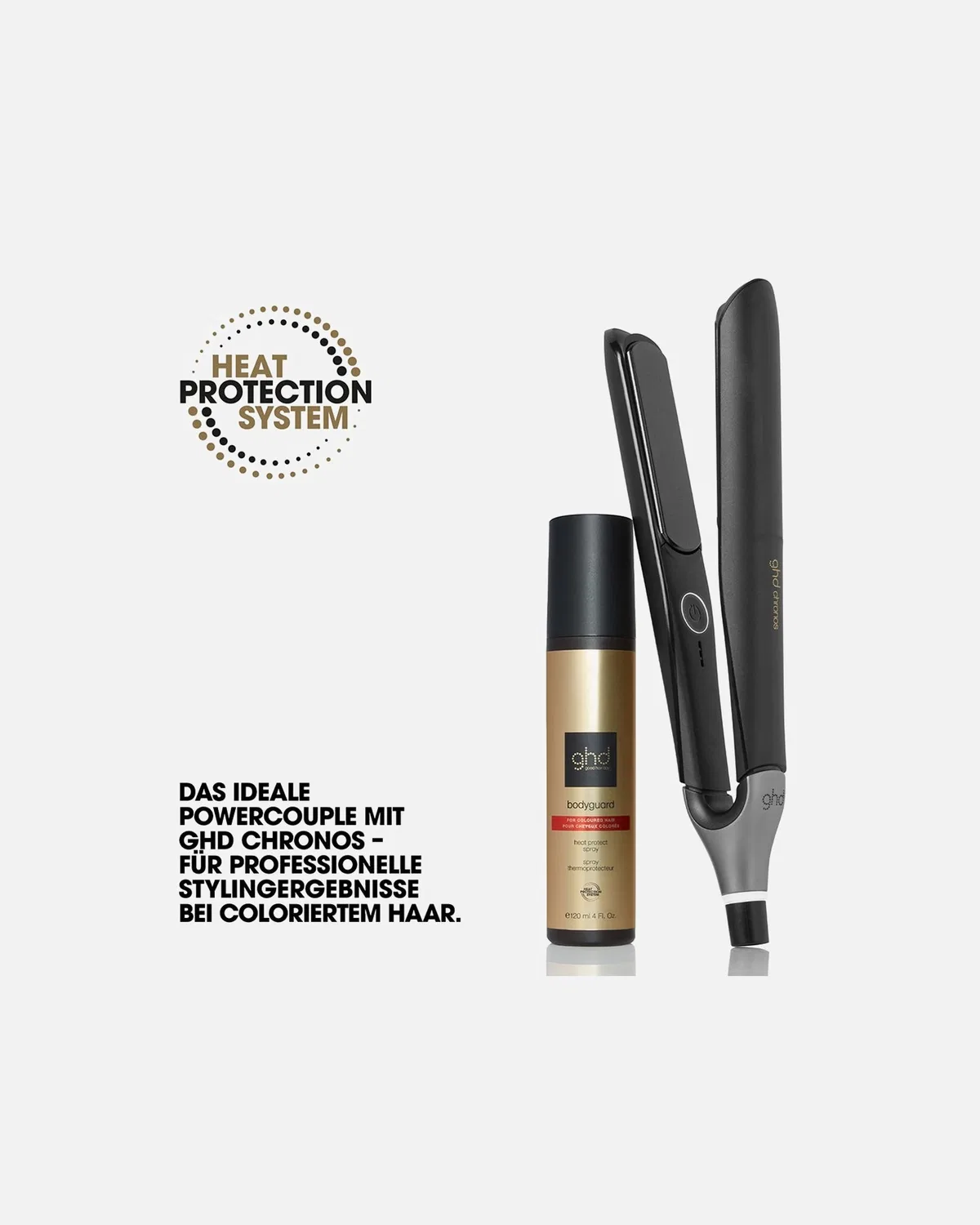 Термозащитный спрей Bodyguard для окрашенных волос Ghd, 120 Ml — фото 3