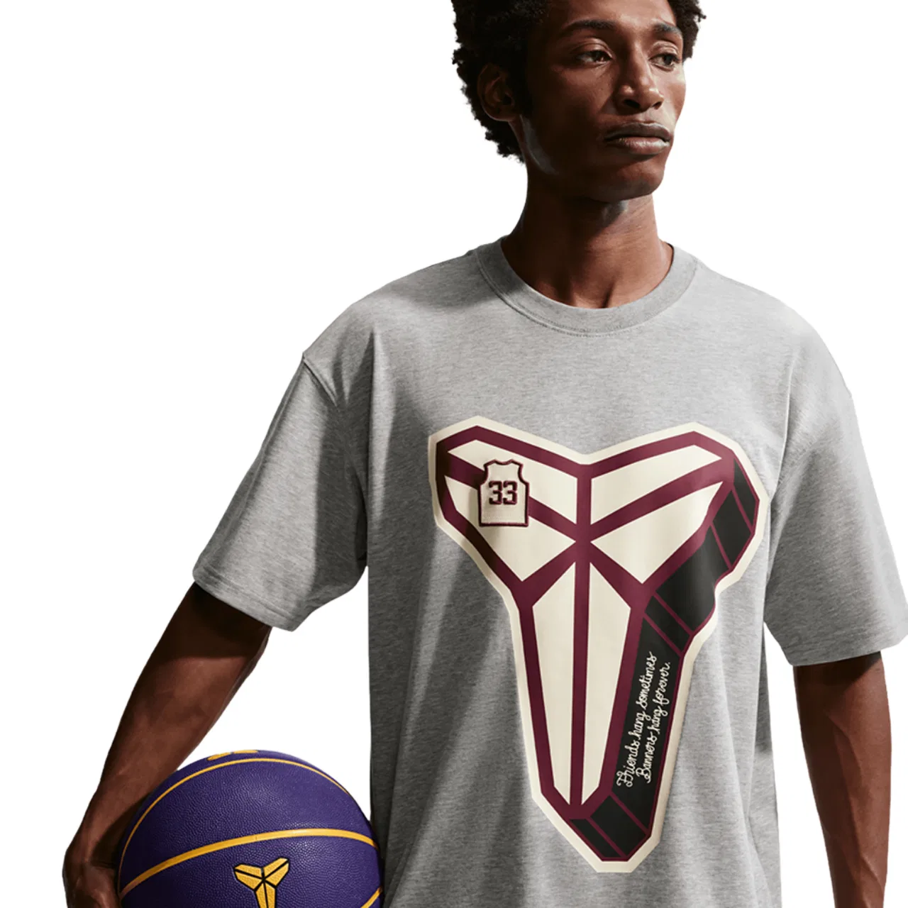 Футболка мужская Kobe Dri-FIT M90 SC Nike, серый — фото 3