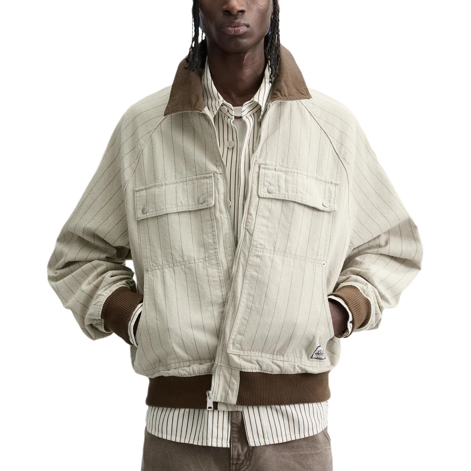 Мужская куртка Raw White ZARA, Raw White — фото 4