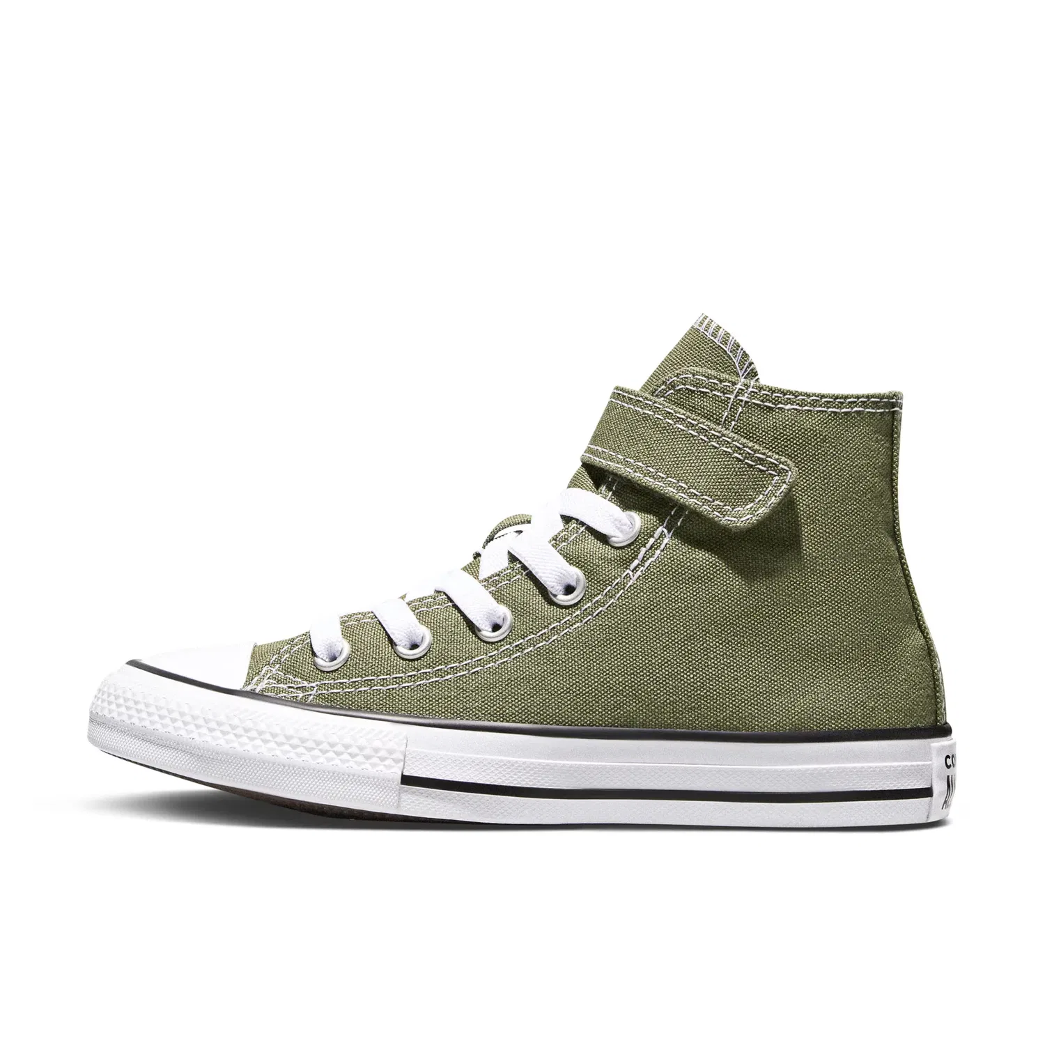 Детские кроссовки для мальчиков на липучке Chuck Taylor All Star 1V Seasonal Color Converse, Verde Grisáceo — фото 3