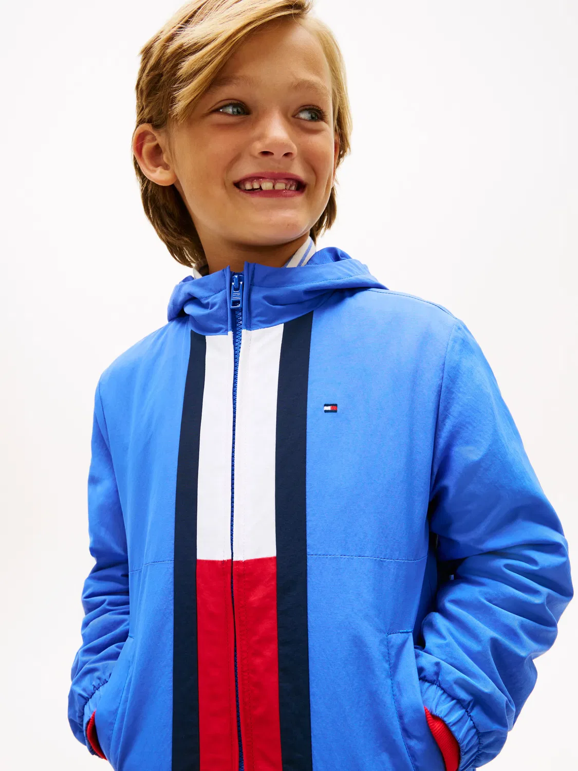 Детское пальто для мальчиков с капюшоном Tommy Hilfiger, Azul — фото 3