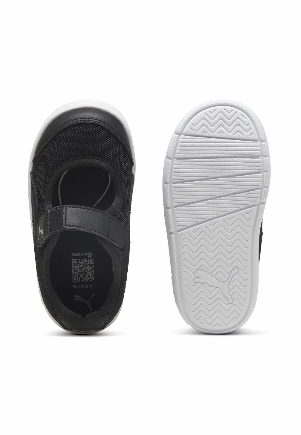 Кроссовки для бега по шоссе Courtflex v3 lina унисекс Puma, Black- Black — фото 3