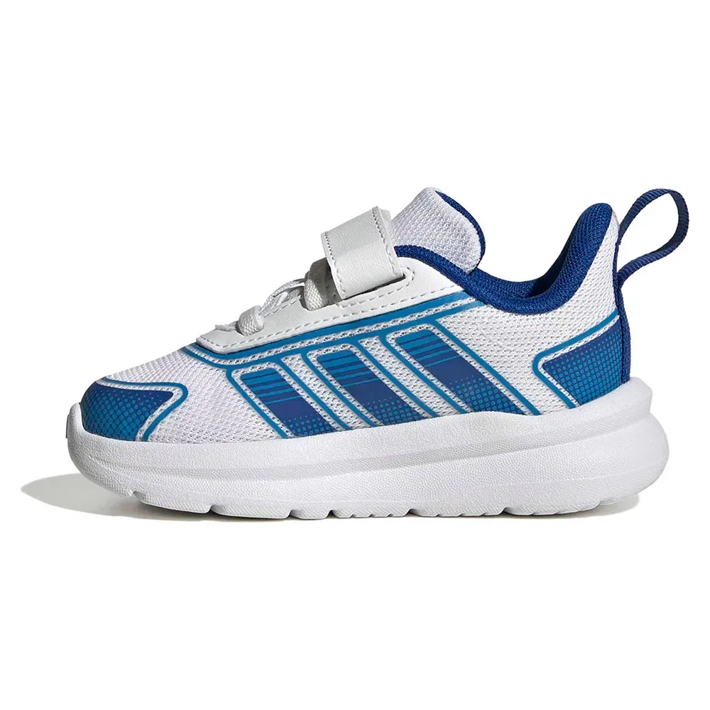 Детские кроссовки для девочек с липучками Tensaur Run 4.0 Adidas, White — фото 3