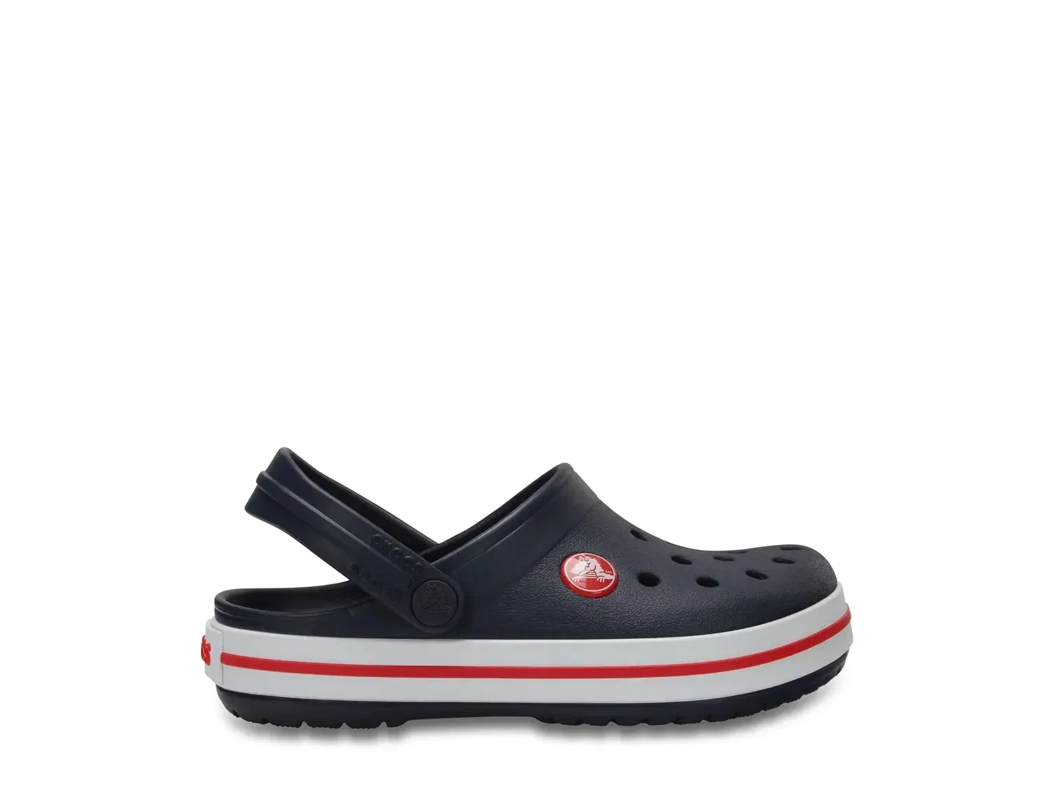 Сабо Crocband Clog для мальчиков, Crocs, темно-синий/красный — фото 4