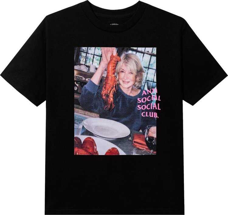 

Футболка Anti Social Social Club x Martha Stewart Lobster Tee 'Black', черный