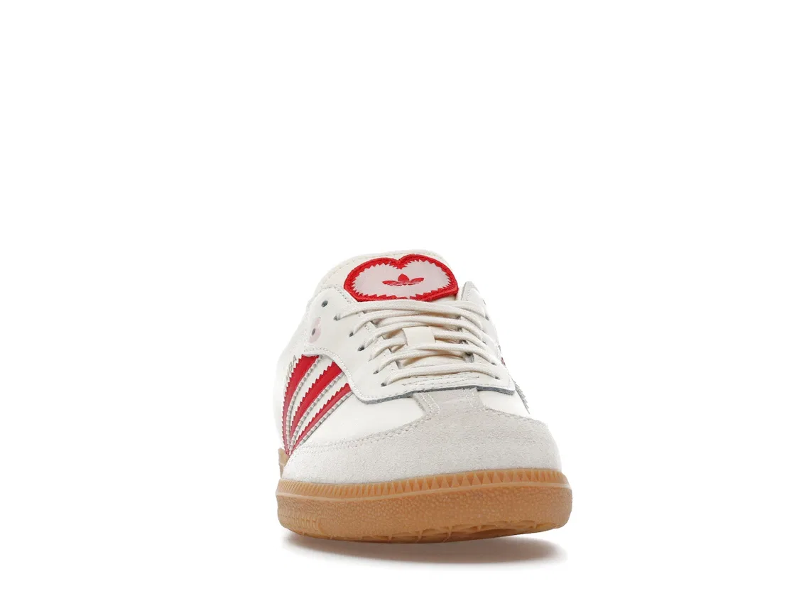 Детские кроссовки Lifestyle с принтом Samba OG Adidas, Cream White/Better Scarlet/Gum — фото 2
