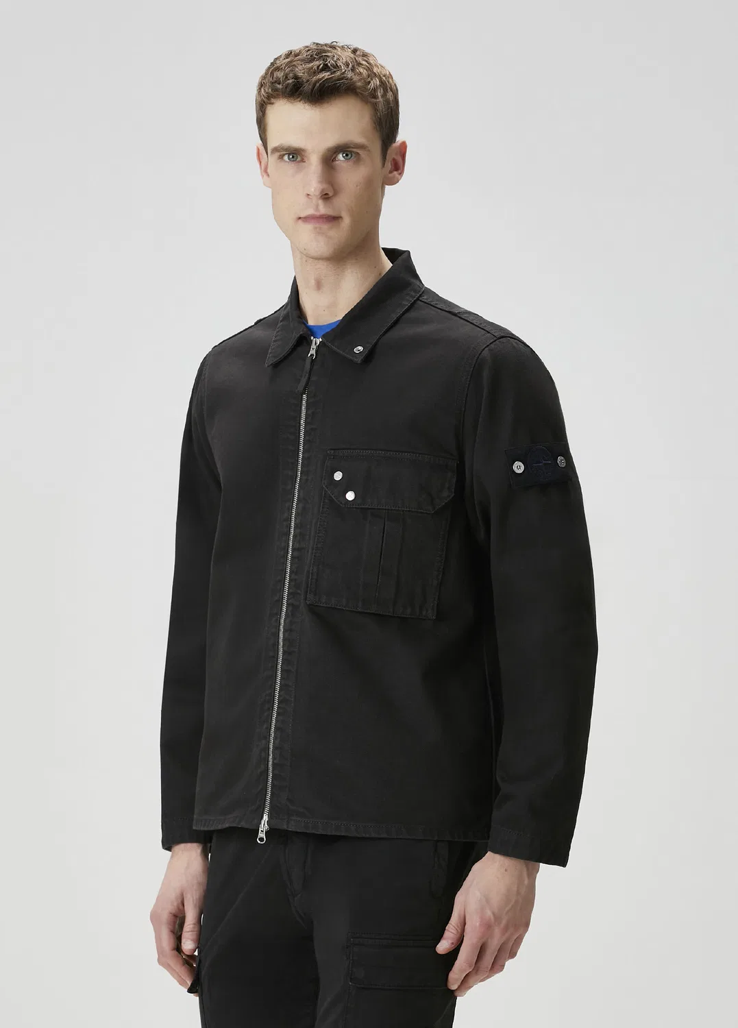 Джинсовая куртка Stone Island, черный — фото 3