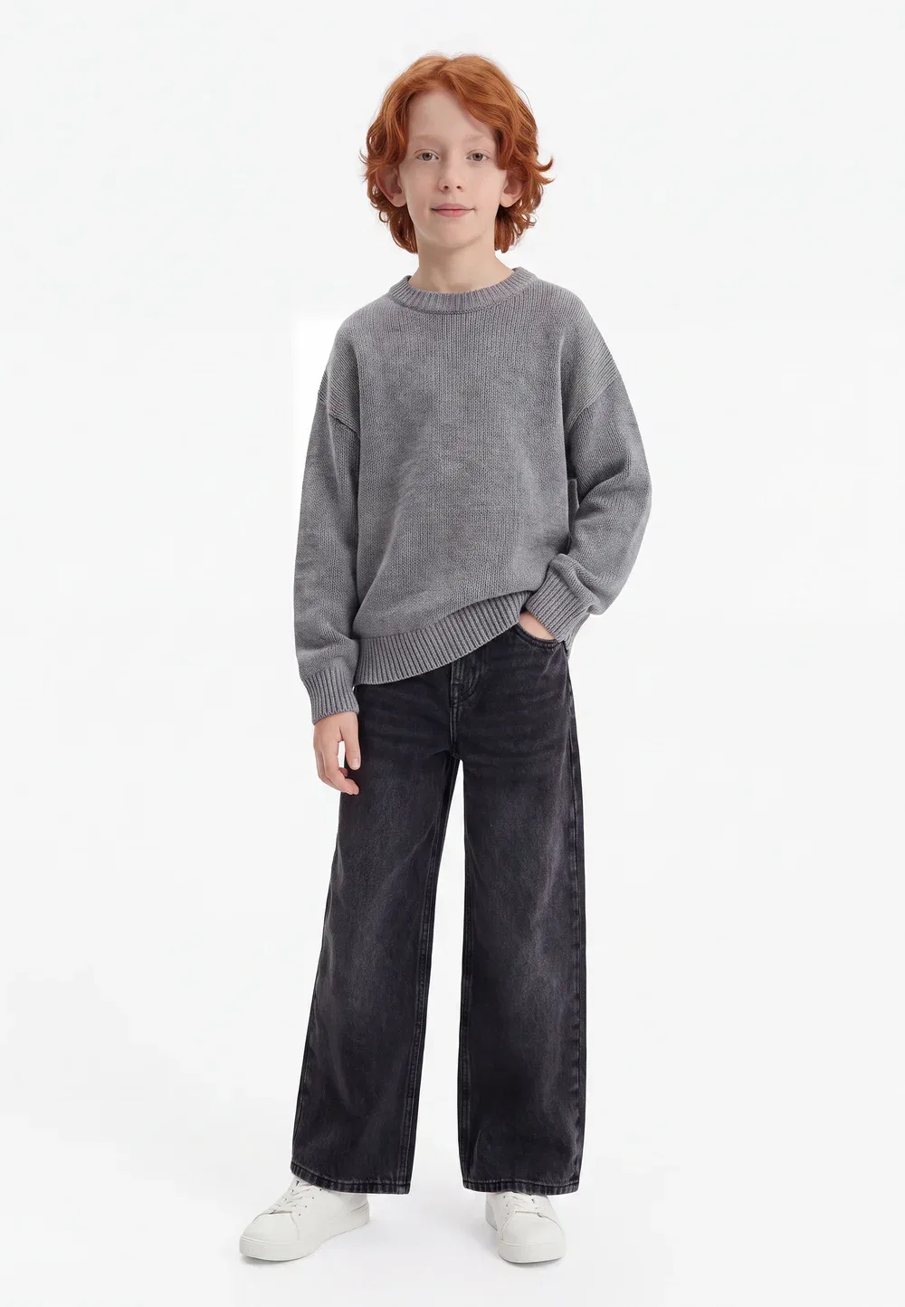 Jjidave jjoriginal - джинсы прямого кроя Jack & Jones Junior, Black Denim