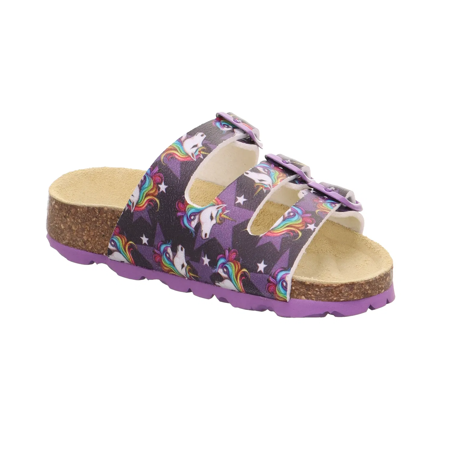 Мюли на низком ходу FUSSBETTPANTOFFEL Superfit, фиолетовый — фото 2
