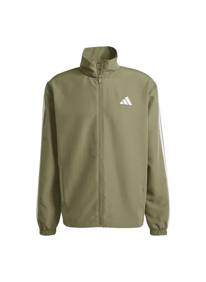 Спортивный костюм с полосами 3 stripes Adidas, оливковый