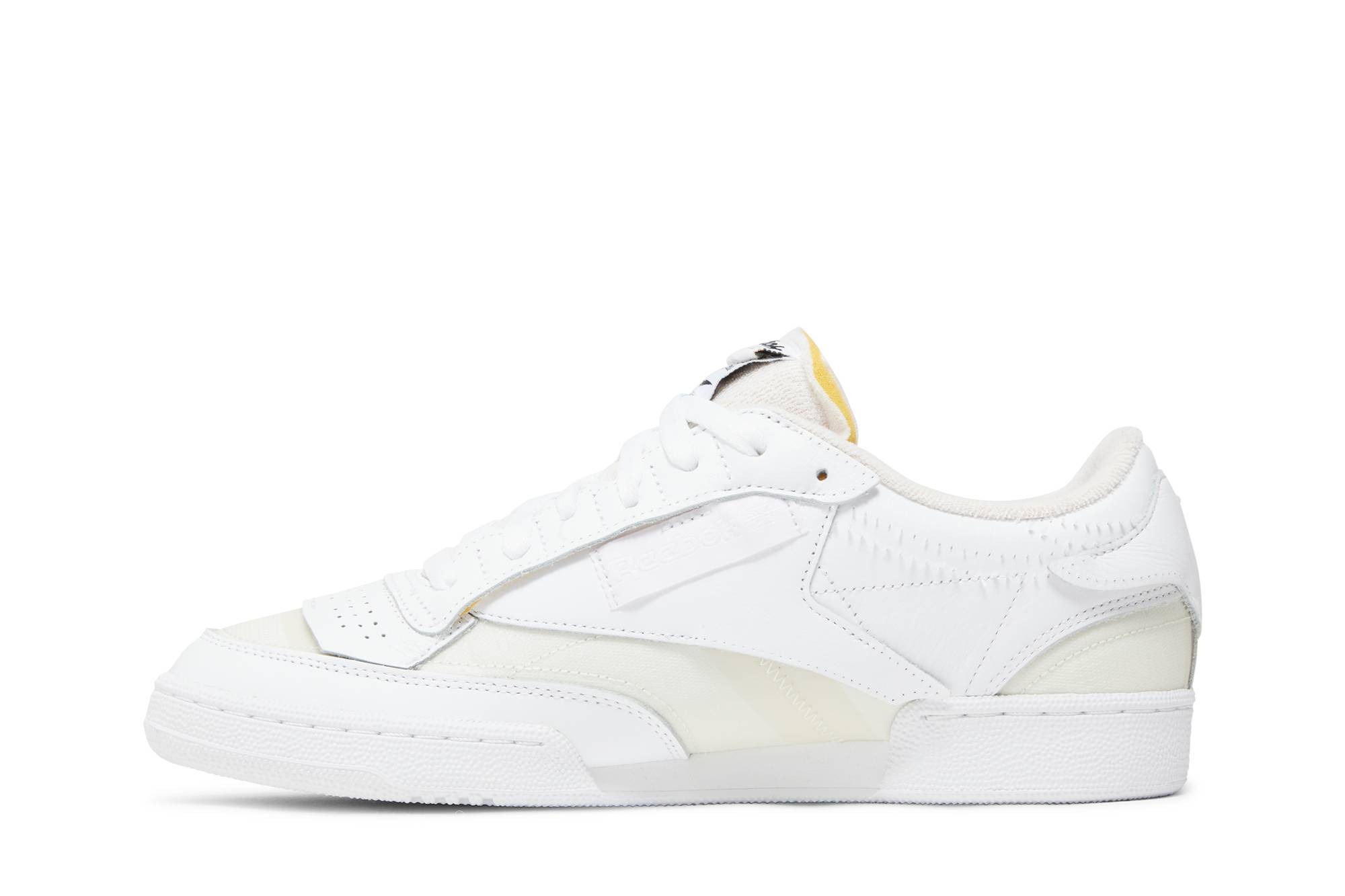 Кроссовки Reebok x Maison Margiela Club C Memory Of - White, белый — фото 3