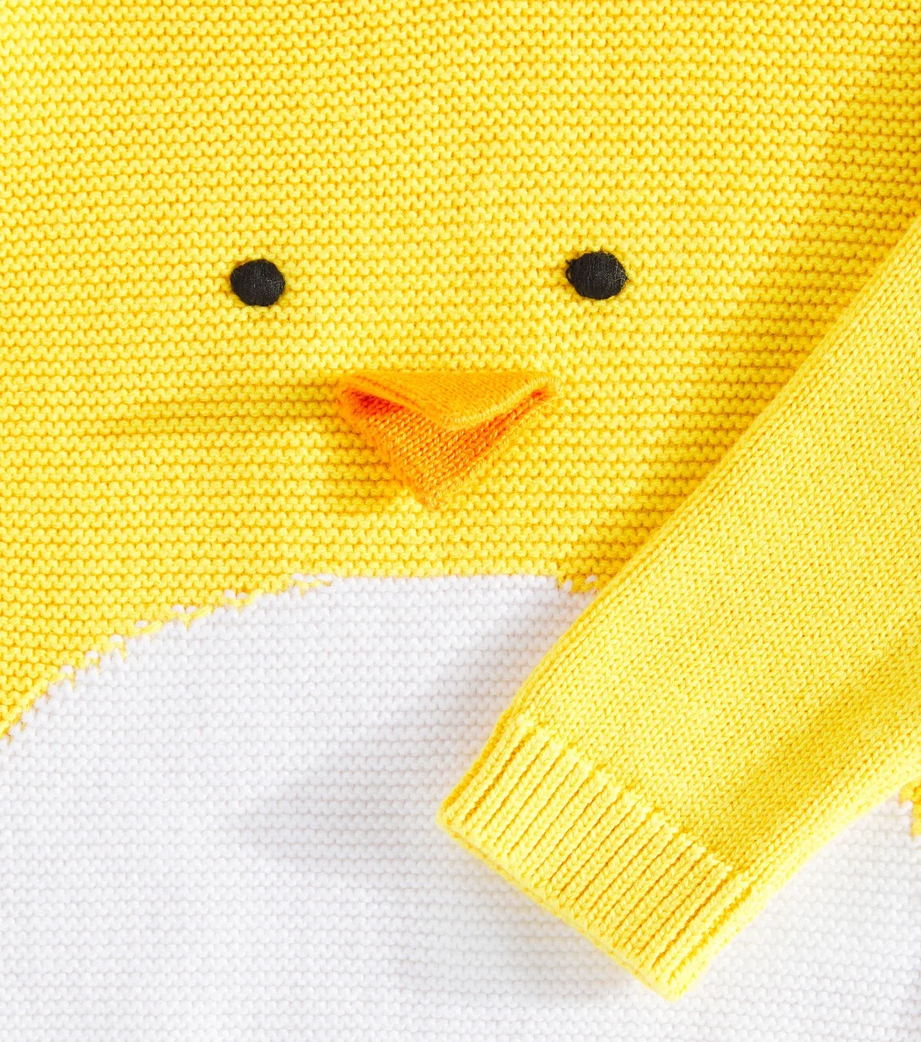 Детский хлопковый свитер с застежкой на плече Stella Mccartney Kids, желтый — фото 3