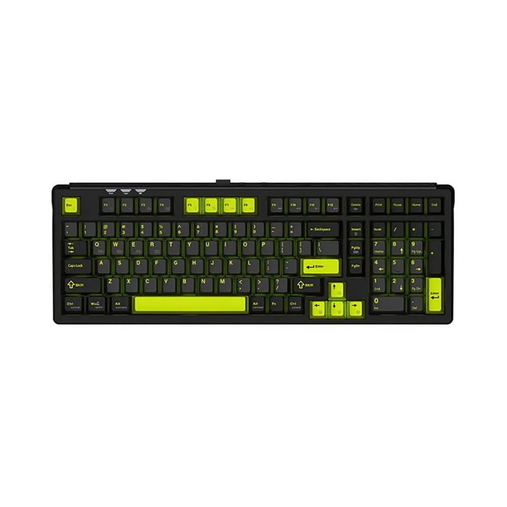 

Игровая беспроводная клавиатура Valkyrie VK99, Shadow Ink, чёрный/зелёный, английская раскладка