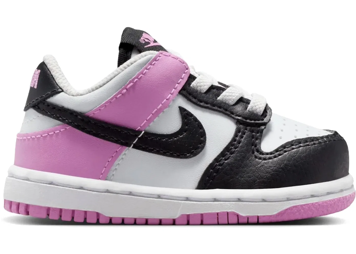 Детские кроссовки Lifestyle Nike Dunk Low Nike, Black/Off White/Light Magenta