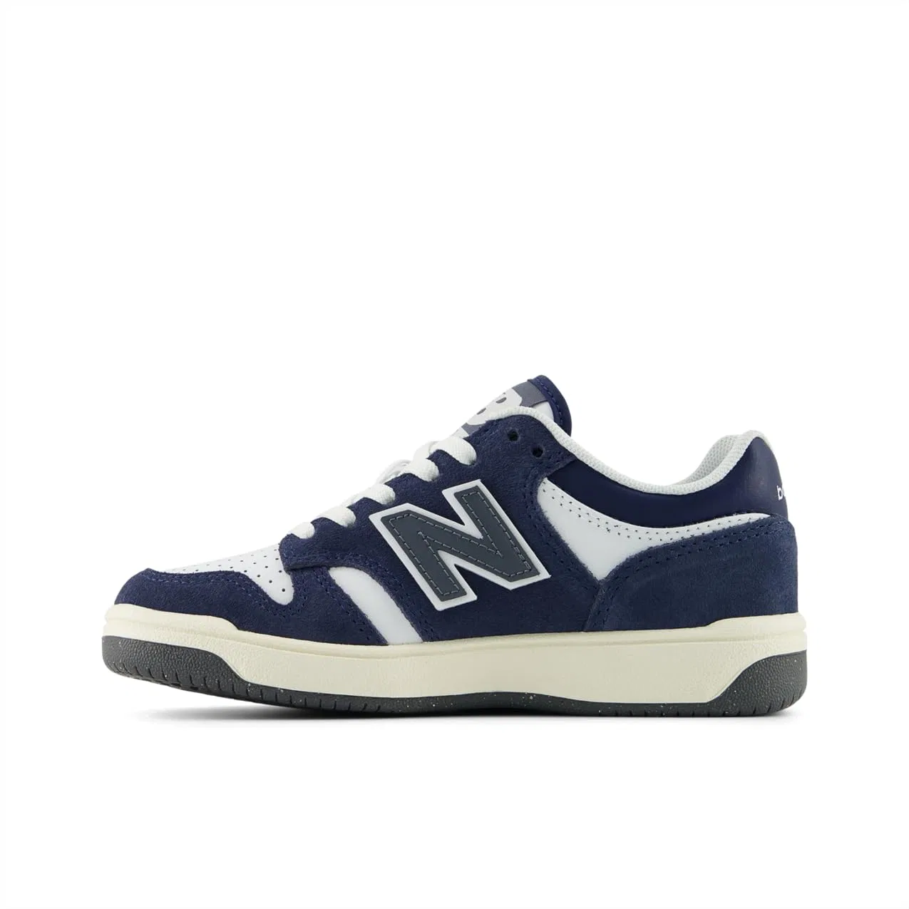 Детские баскетбольные кроссовки для мальчиков 480 V1 Lace-up New Balance, Nb 103 Bianco Nb Navy — фото 2