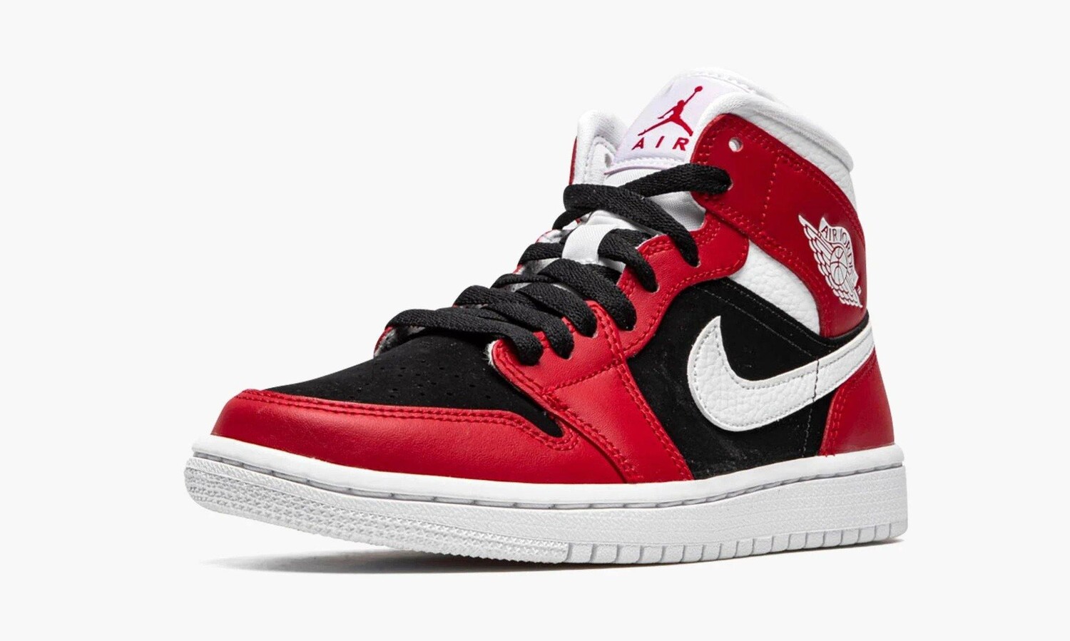 Кроссовки Nike Air Jordan 1 Mid, красный/черный/белый — фото 4