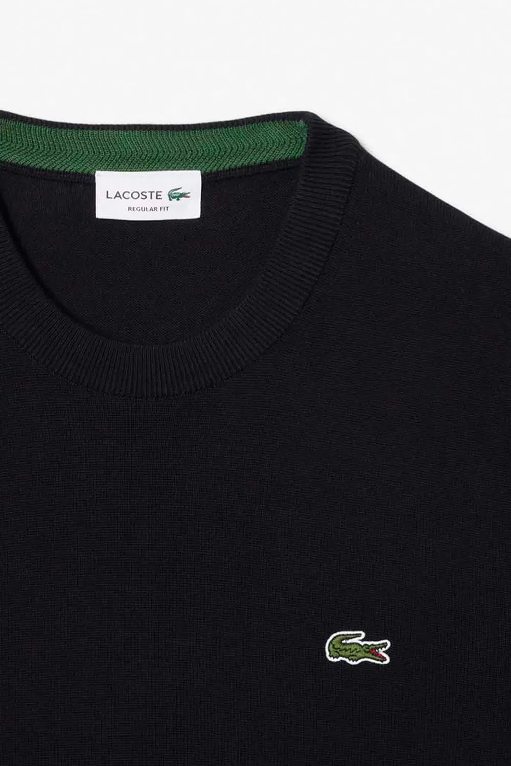 Свитер с круглым вырезом Lacoste, Black — фото 2