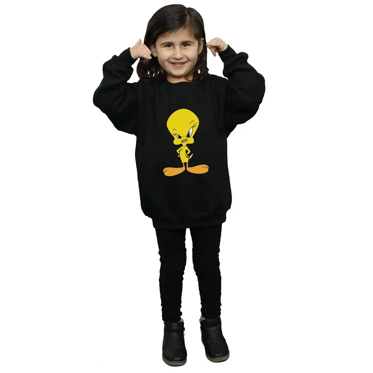 Свитшот с принтом Tweety Looney Tunes, Black — фото 4